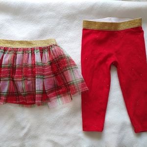 Holiday Time bundle skirt & leggins